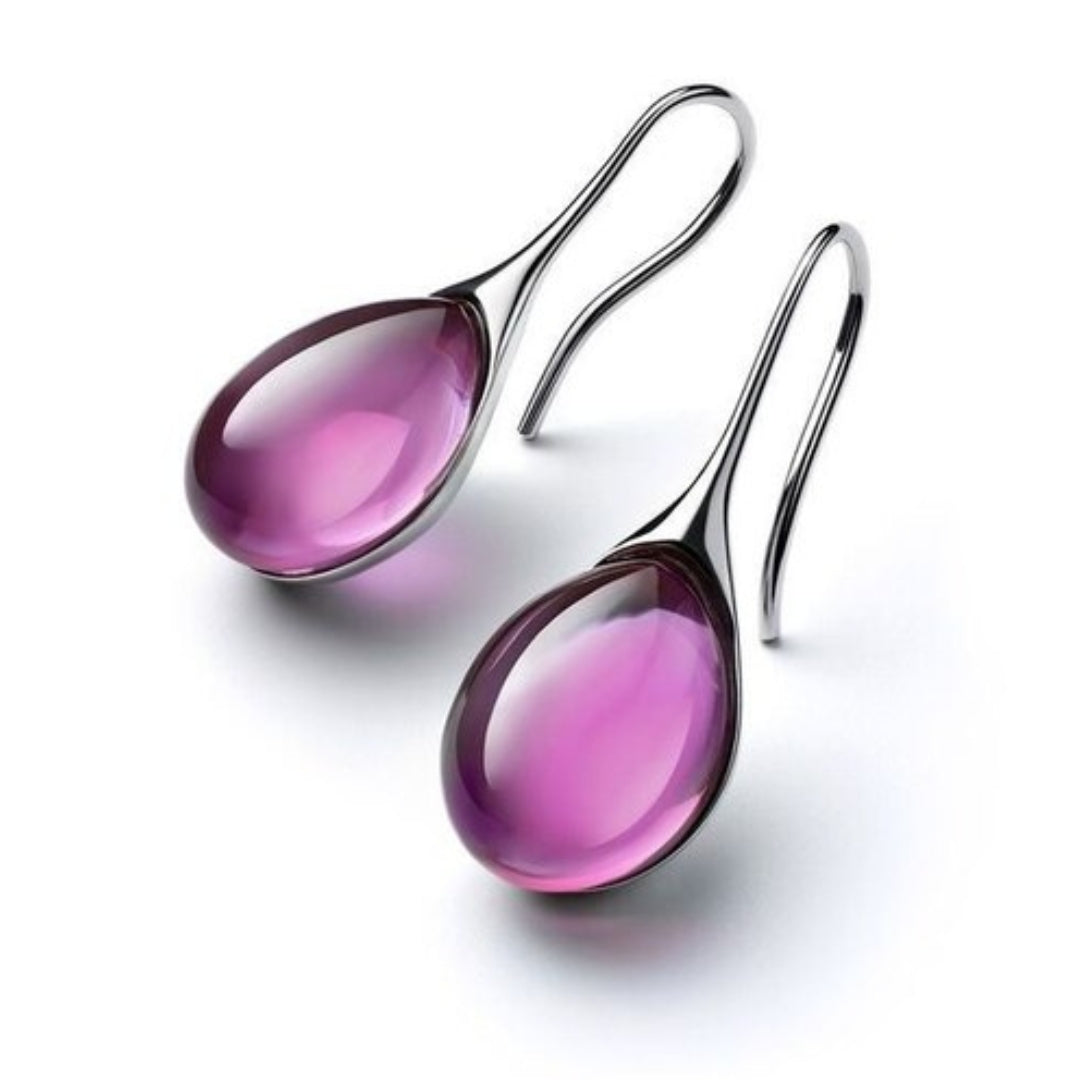 Crystal Drop Oorbellen