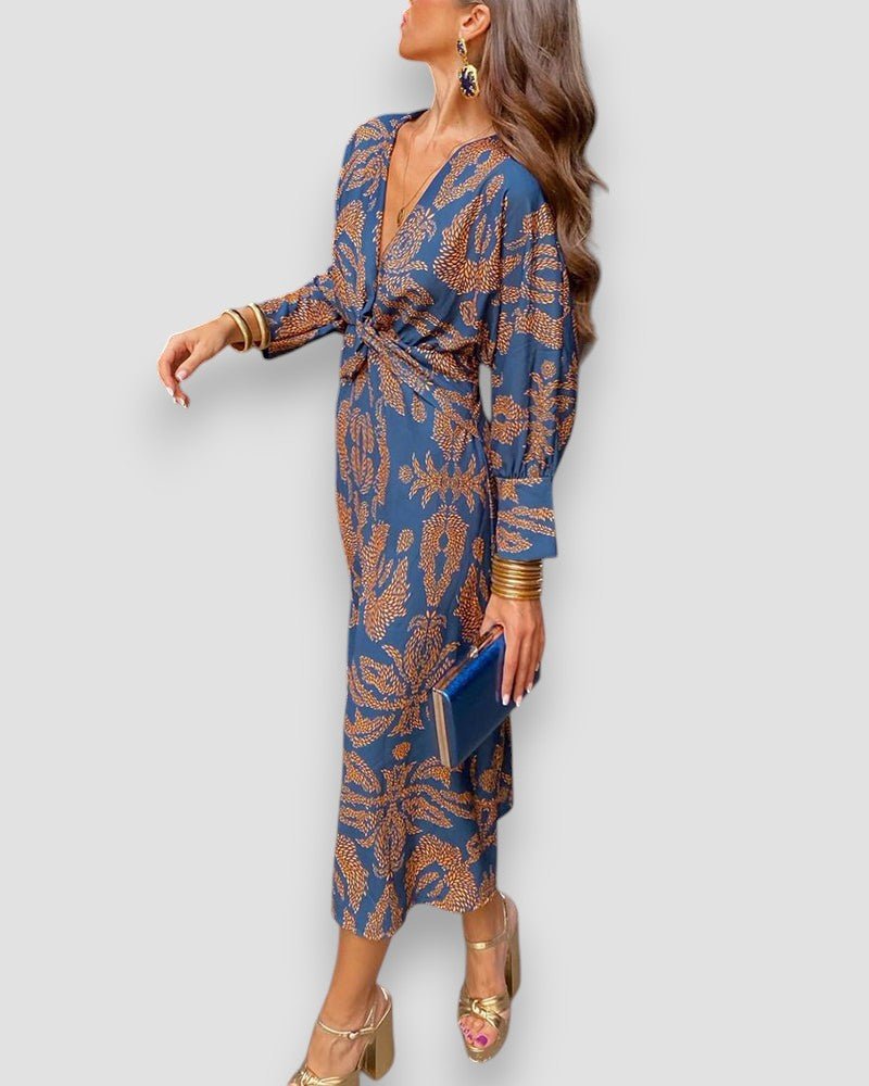 Feminique | Elegante Jurk Met V-hals